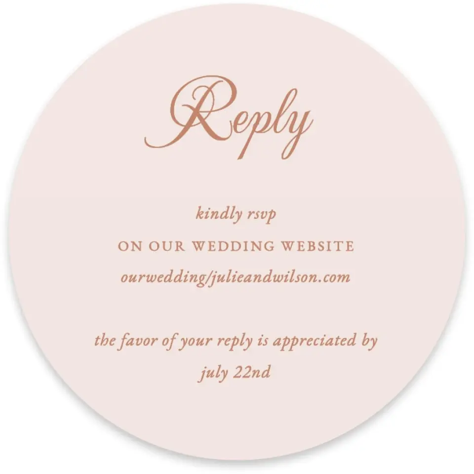 This is a 4" x 4" Wedding Invitation RSVP Postcard called Patterned Love printed in full color on Luxe Satin paper