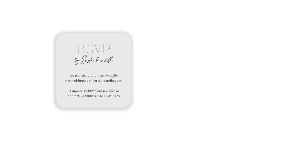 Wedding Invitation Shapes