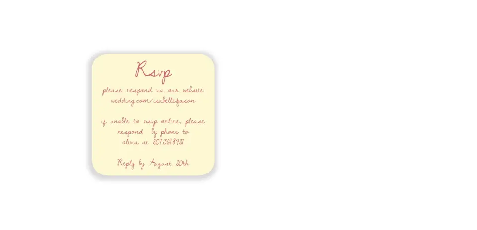 Wedding Invitation Shapes