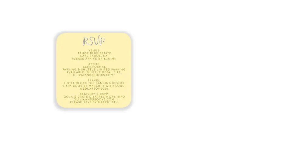 Wedding Invitation Shapes