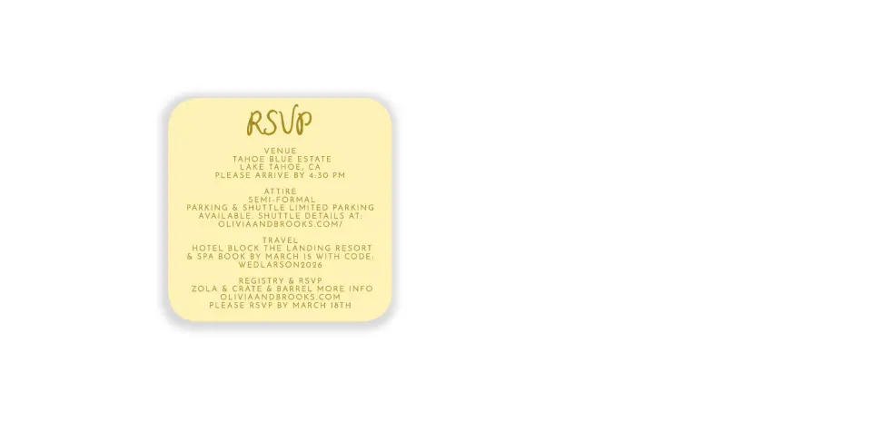 Wedding Invitation Shapes