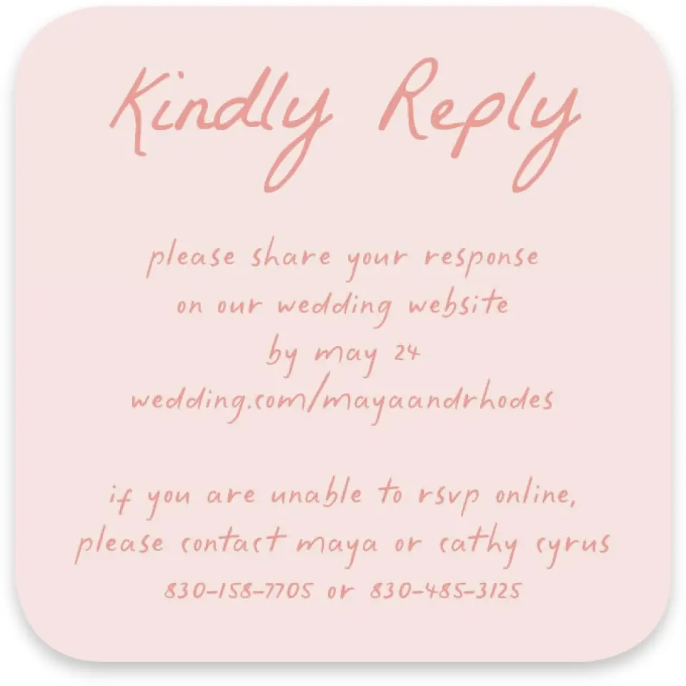 This is a 3¼" x 3¼" Wedding Invitation RSVP Postcard called Maritime Vows printed in full color on Luxe Satin paper