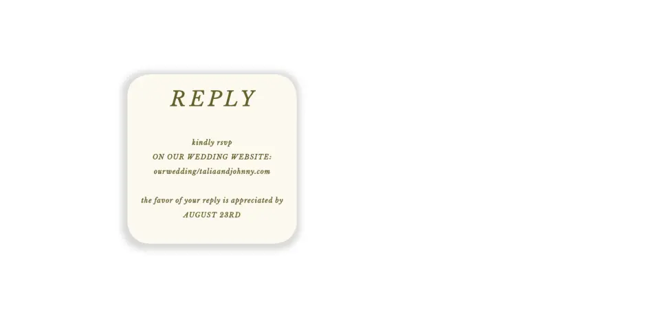 Wedding Invitation Shapes