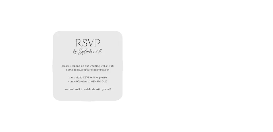 Wedding Invitation Shapes