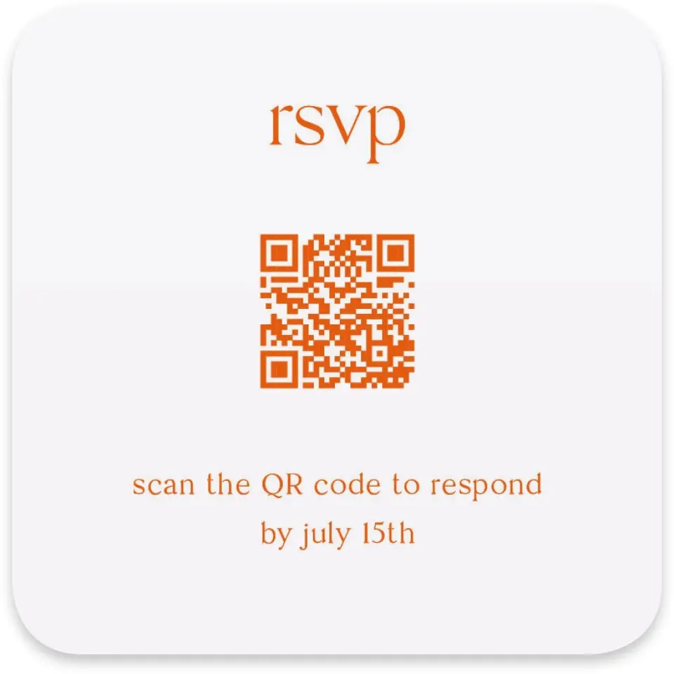 This is a 4" x 4" Wedding Invitation RSVP Postcard called Scholarly Soirée printed in full color on Luxe Satin paper