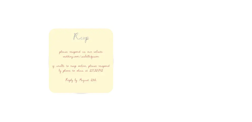 Wedding Invitation Shapes