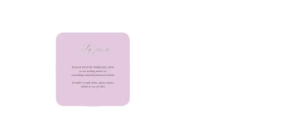 Wedding Invitation Shapes