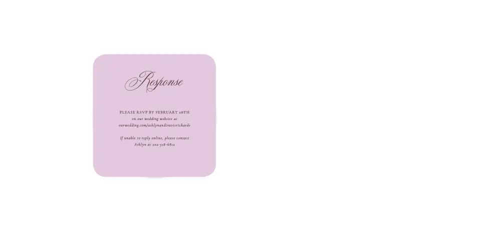 Wedding Invitation Shapes