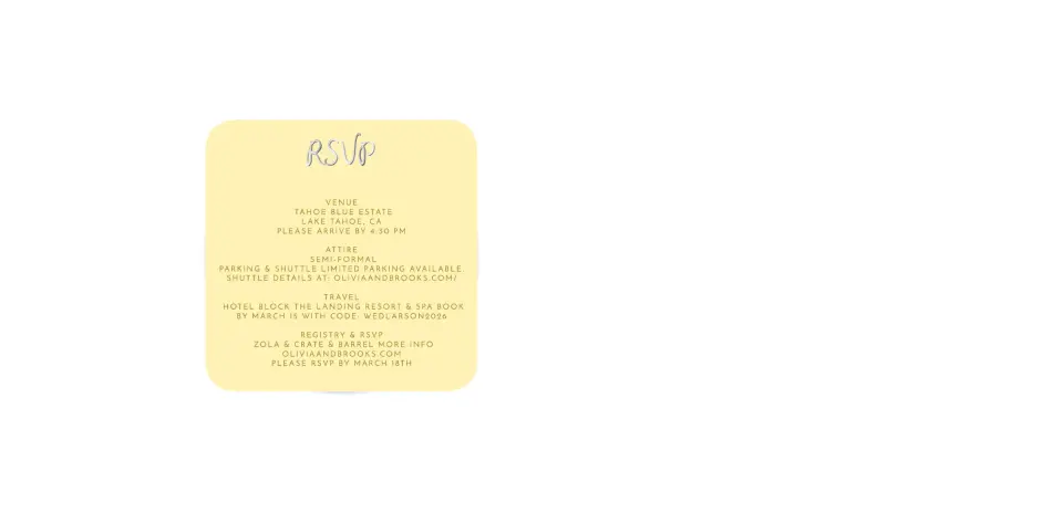 Wedding Invitation Shapes