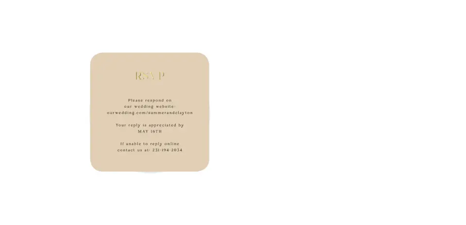 Wedding Invitation Shapes