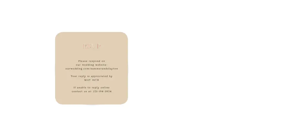 Wedding Invitation Shapes