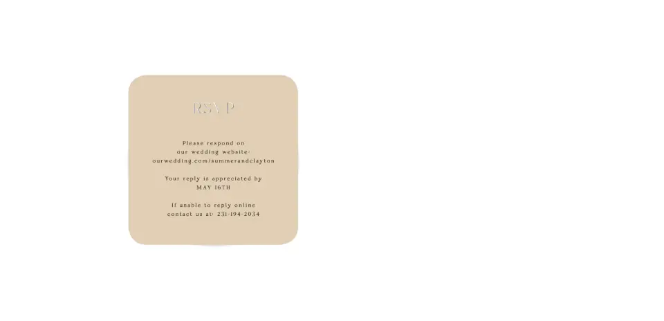 Wedding Invitation Shapes