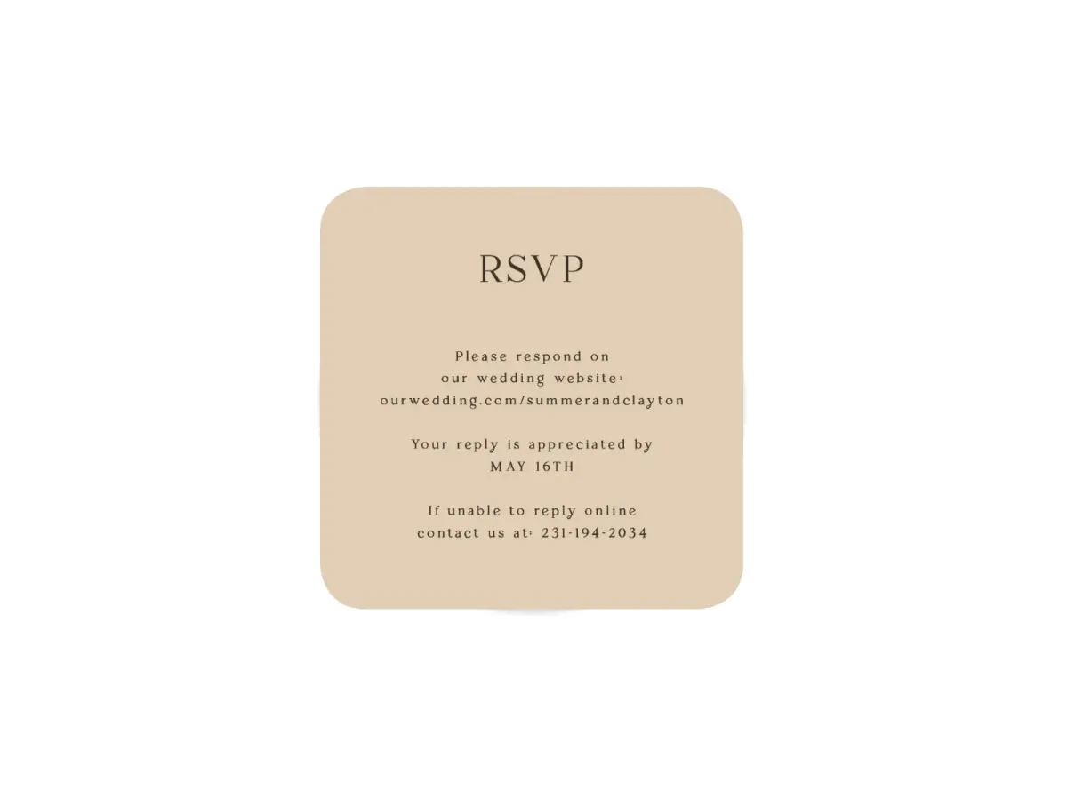 Wedding Invitation Shapes