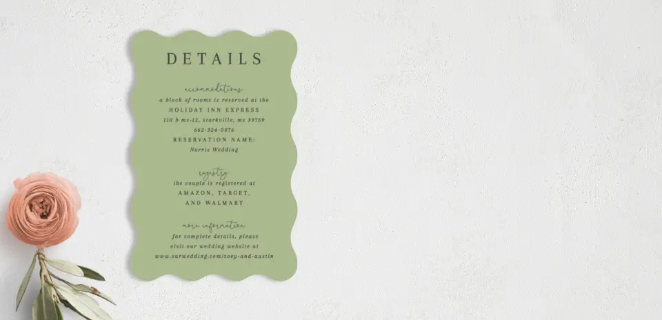 Wedding Invitation Shapes