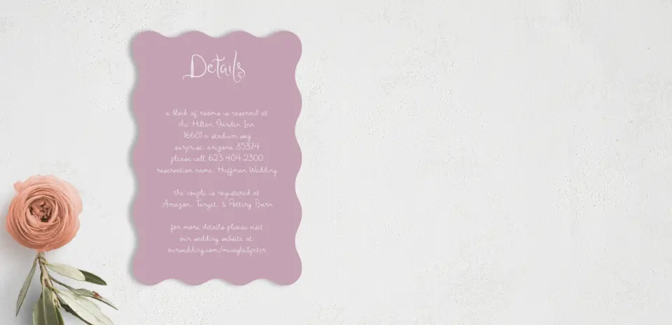 Wedding Invitation Shapes