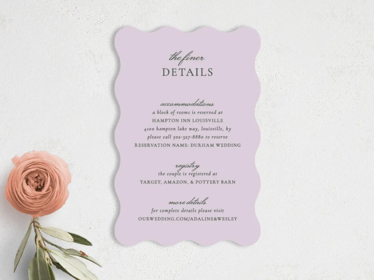 Wedding Invitation Shapes