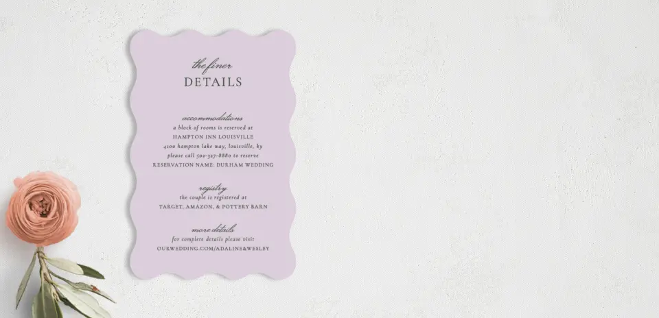 Wedding Invitation Shapes