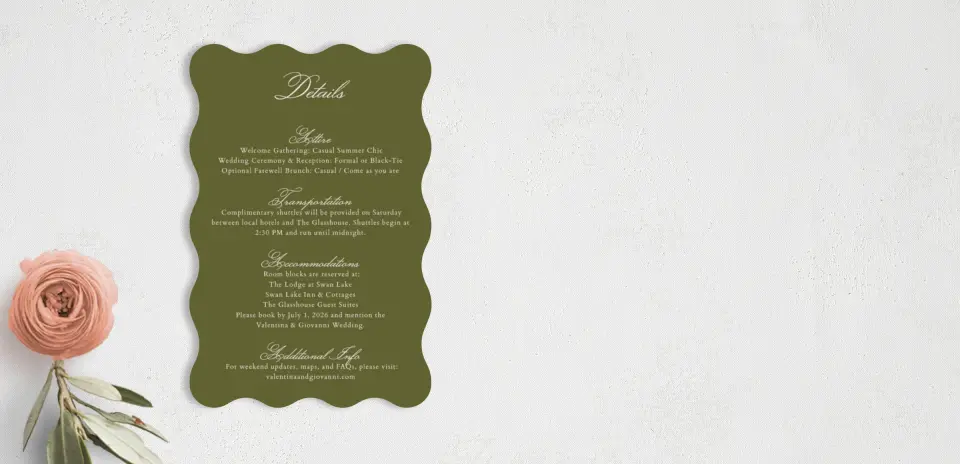 Wedding Invitation Shapes