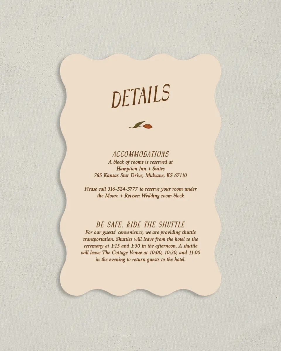 This is a 4" x 6" Wedding Invitation Enclosure Card called Wild + Bright printed in full color on Luxe Satin paper