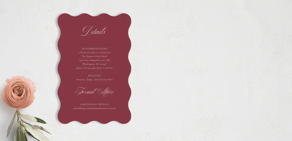 Wedding Invitation Shapes