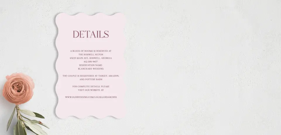Wedding Invitation Shapes