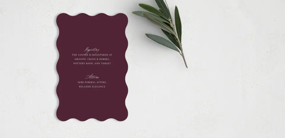 Wedding Invitation Shapes
