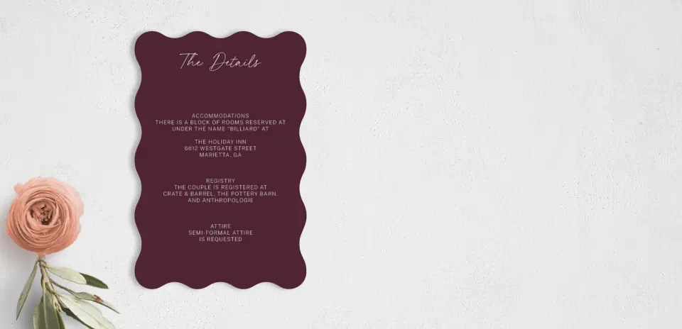 Wedding Invitation Shapes