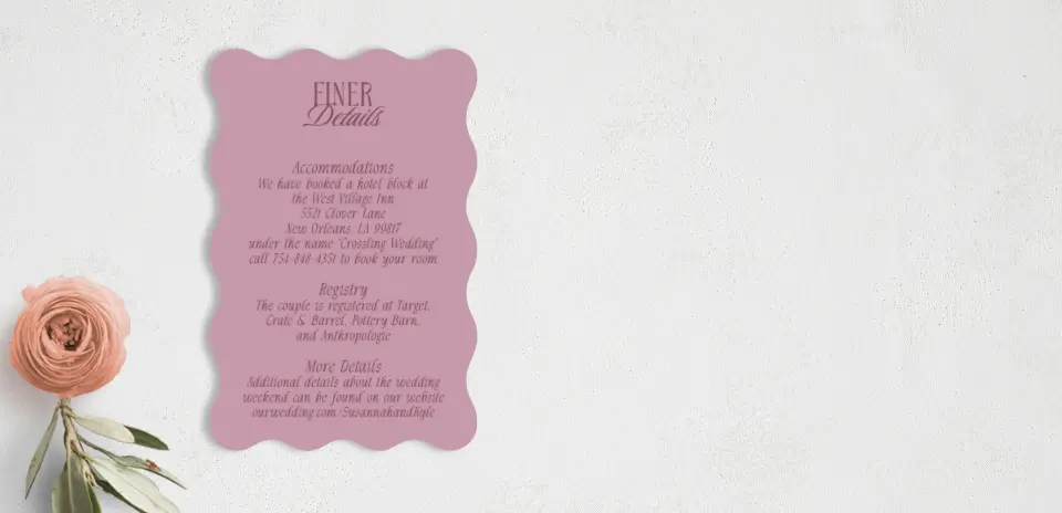 Wedding Invitation Shapes