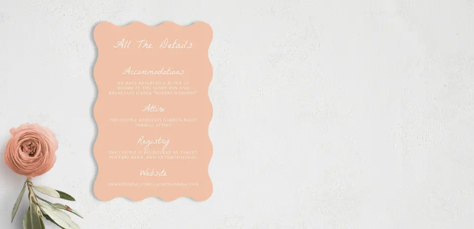 Wedding Invitation Shapes