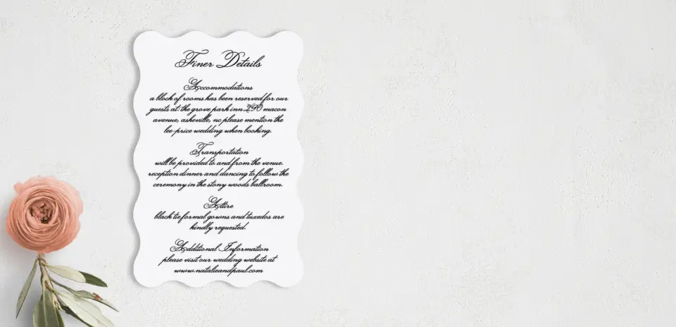 Wedding Invitation Shapes