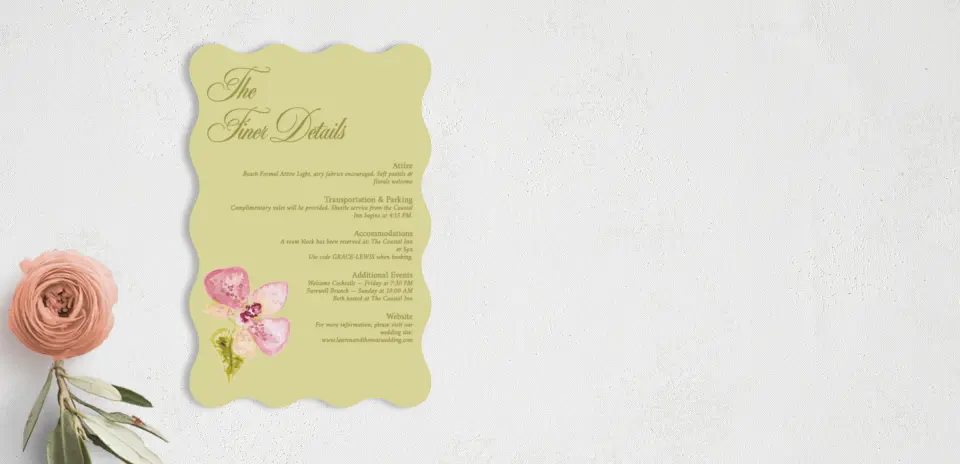 Wedding Invitation Shapes