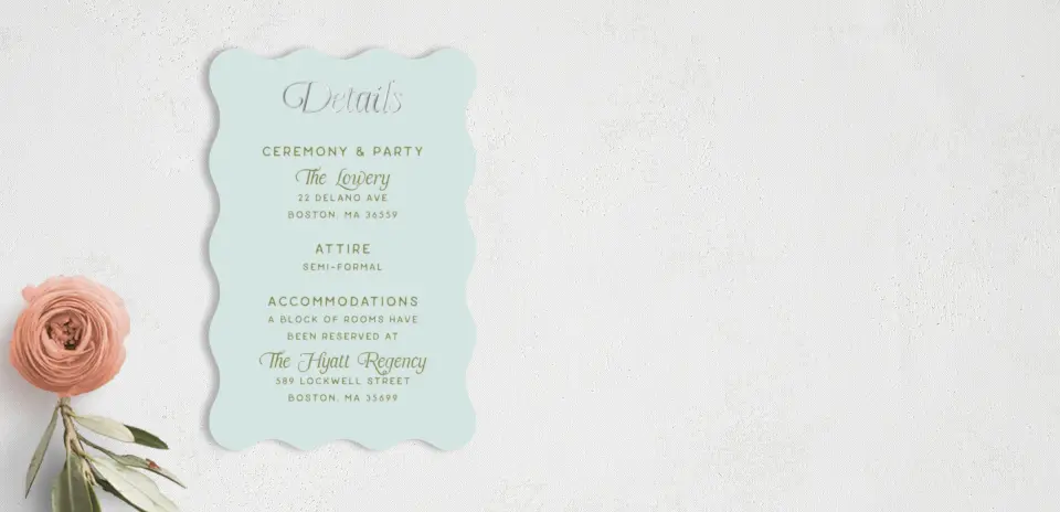Wedding Invitation Shapes