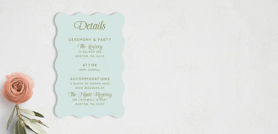 Wedding Invitation Shapes