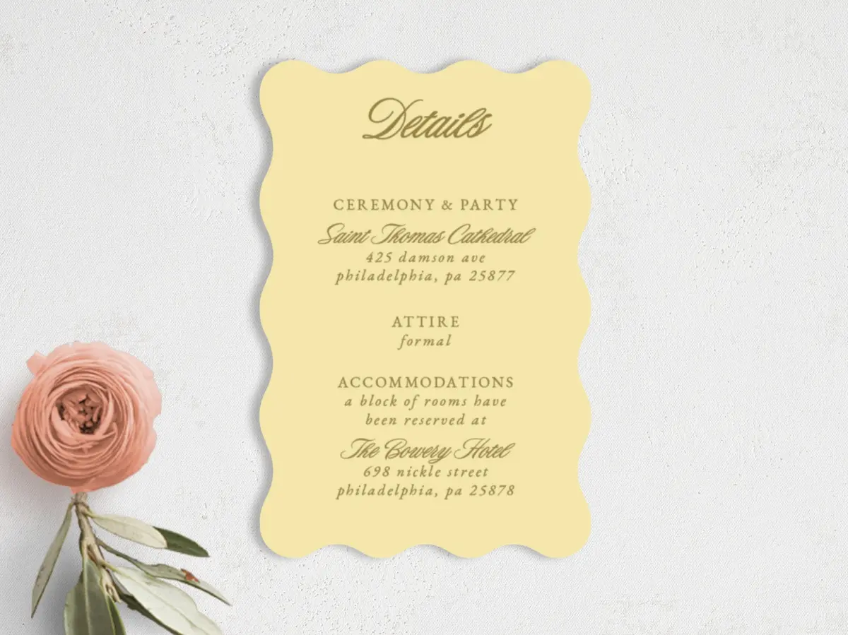Wedding Invitation Shapes