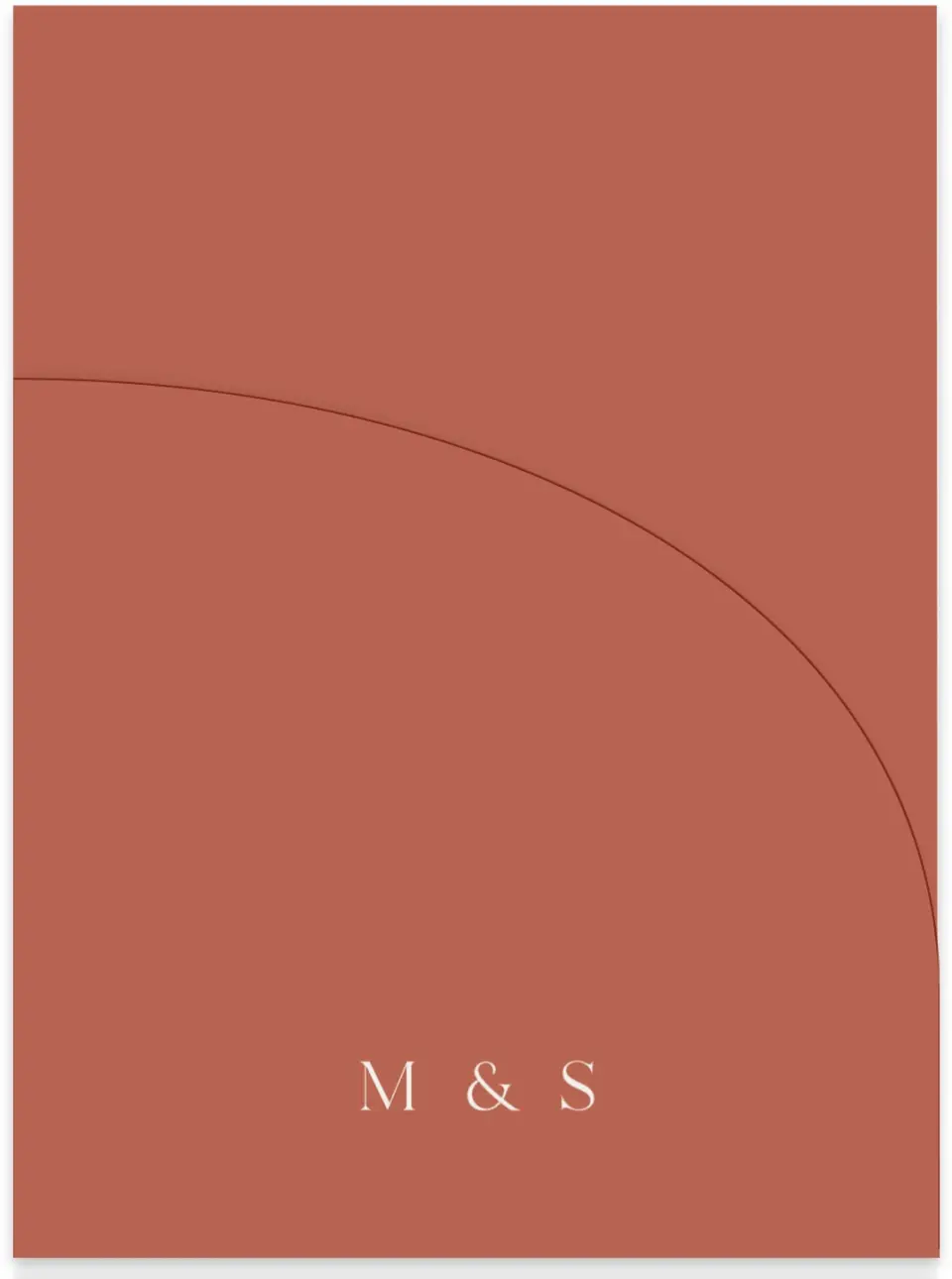 This is a 5¼" x 7.125" Folded Stacked Wedding Invitation called Autumn Blooms printed in full color on Luxe Satin (coated) paper