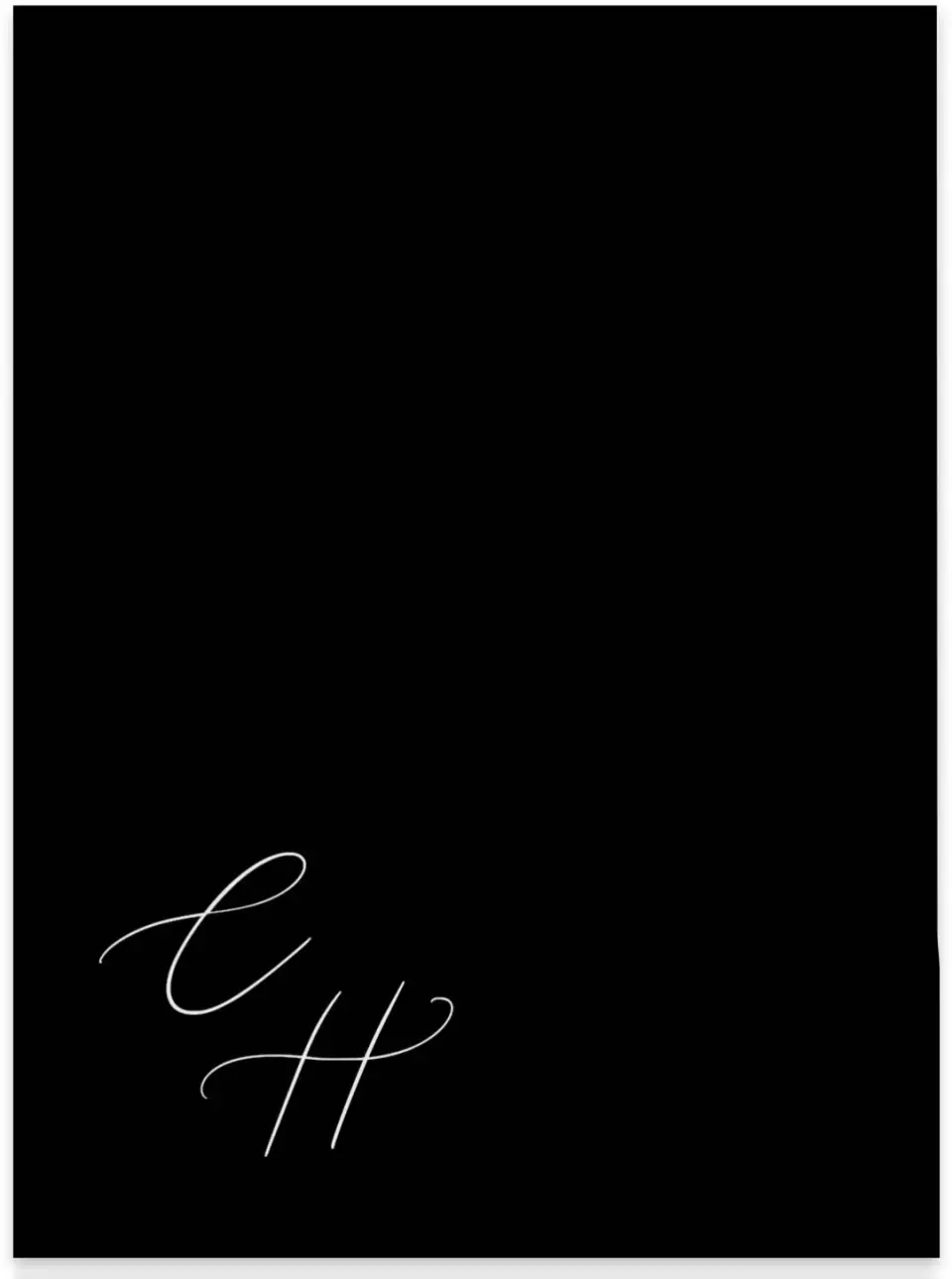This is a 5¼" x 7.125" Folded Stacked Wedding Invitation called The Christina printed in full color on Luxe Satin (coated) paper