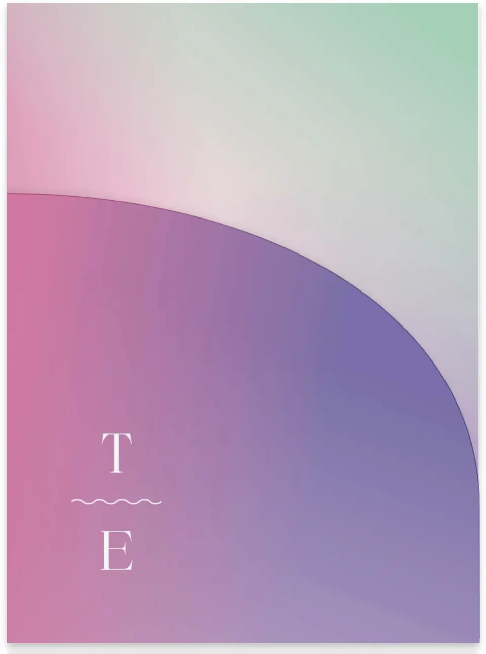 This is a 5¼" x 7.125" Folded Stacked Wedding Invitation called The Taylor printed in full color on Luxe Satin (coated) paper