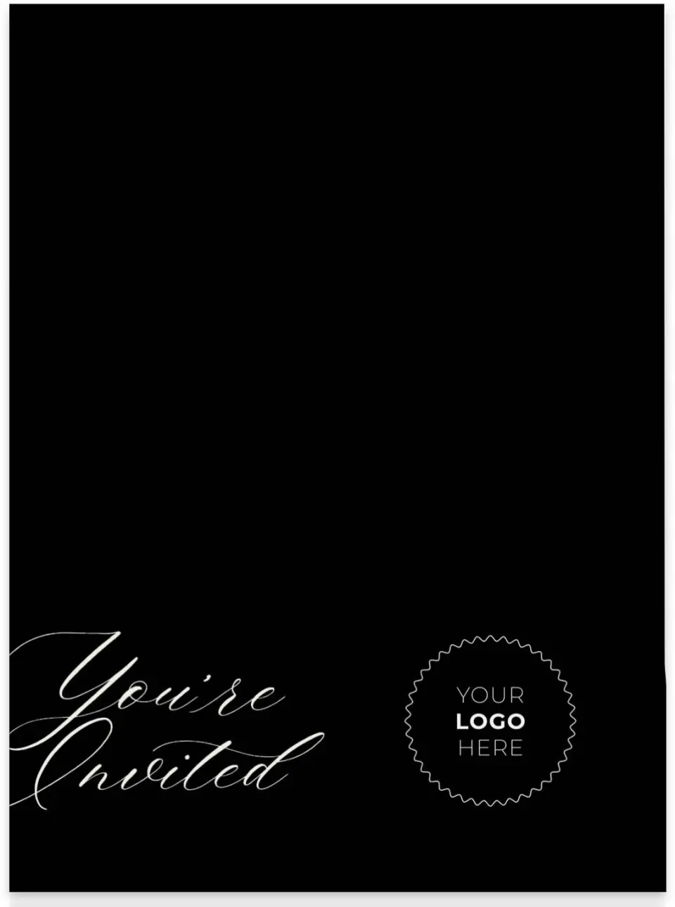 This is a 5¼" x 7.125" Folded Stacked Wedding Invitation called Giving Grace printed in full color on Luxe Satin (coated) paper