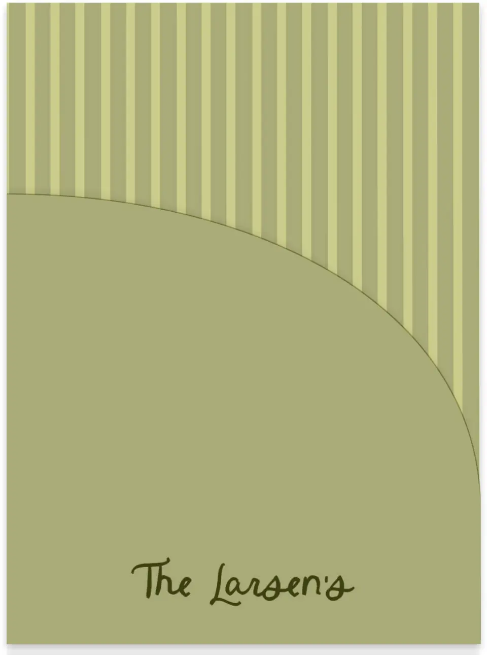 This is a 5¼" x 7.125" Folded Stacked Wedding Invitation called Scalloped Elegance printed in full color on Luxe Satin (coated) paper