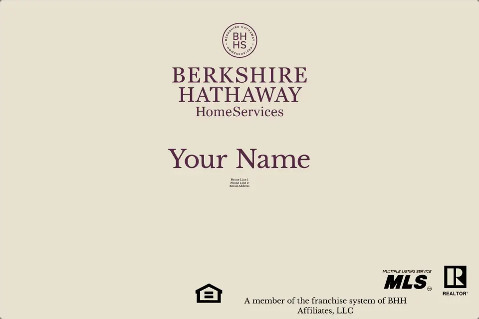 This is a 12" x 18" Car Magnet called Berkshire Hathaway HomeServices Car Magnets printed in full color