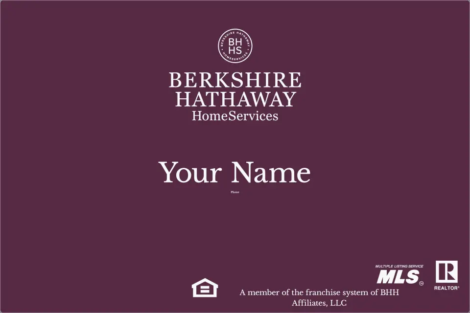 This is a 12" x 18" Car Magnet called Berkshire Hathaway HomeServices Car Magnets printed in full color