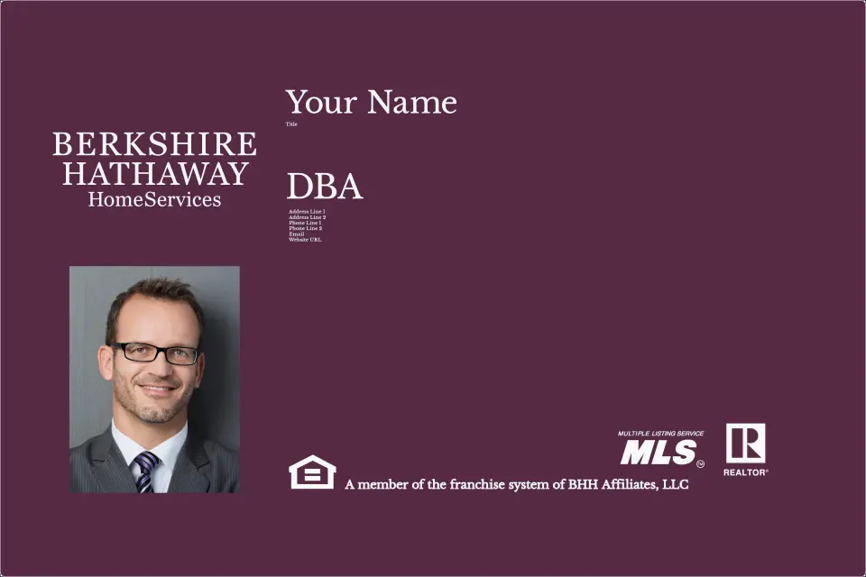 This is a 12" x 18" Car Magnet called Berkshire Hathaway HomeServices Car Magnets printed in full color