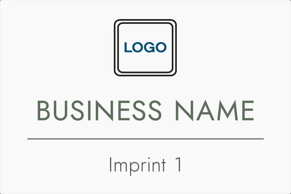 This is a 12" x 18" Car Magnet called Simple Logo printed in full color