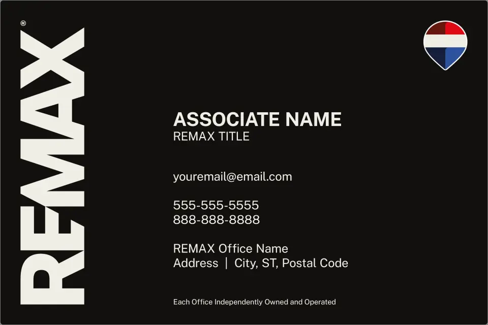 This is a 12" x 18" Car Magnet called REMAX Bold Contrast printed in full color