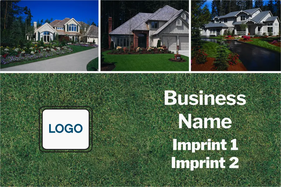 This is a 12" x 18" Car Magnet called Modern Houses printed in full color