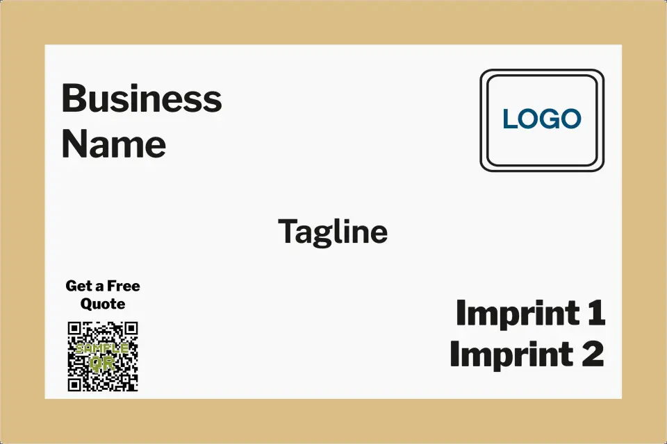 This is a 12" x 18" Car Magnet called Border With QR Code printed in full color