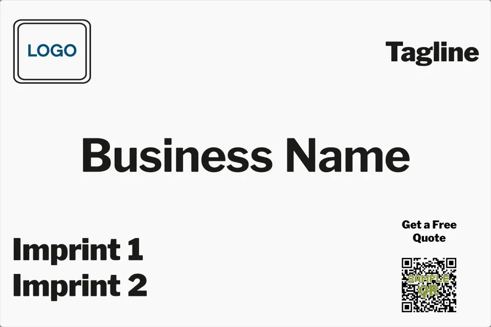 This is a 12" x 18" Car Magnet called QR Code printed in full color