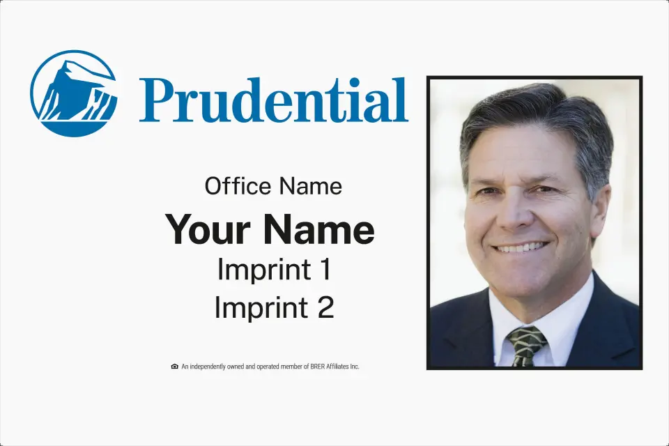 This is a 12" x 18" Car Magnet called Prudential with Photo printed in full color