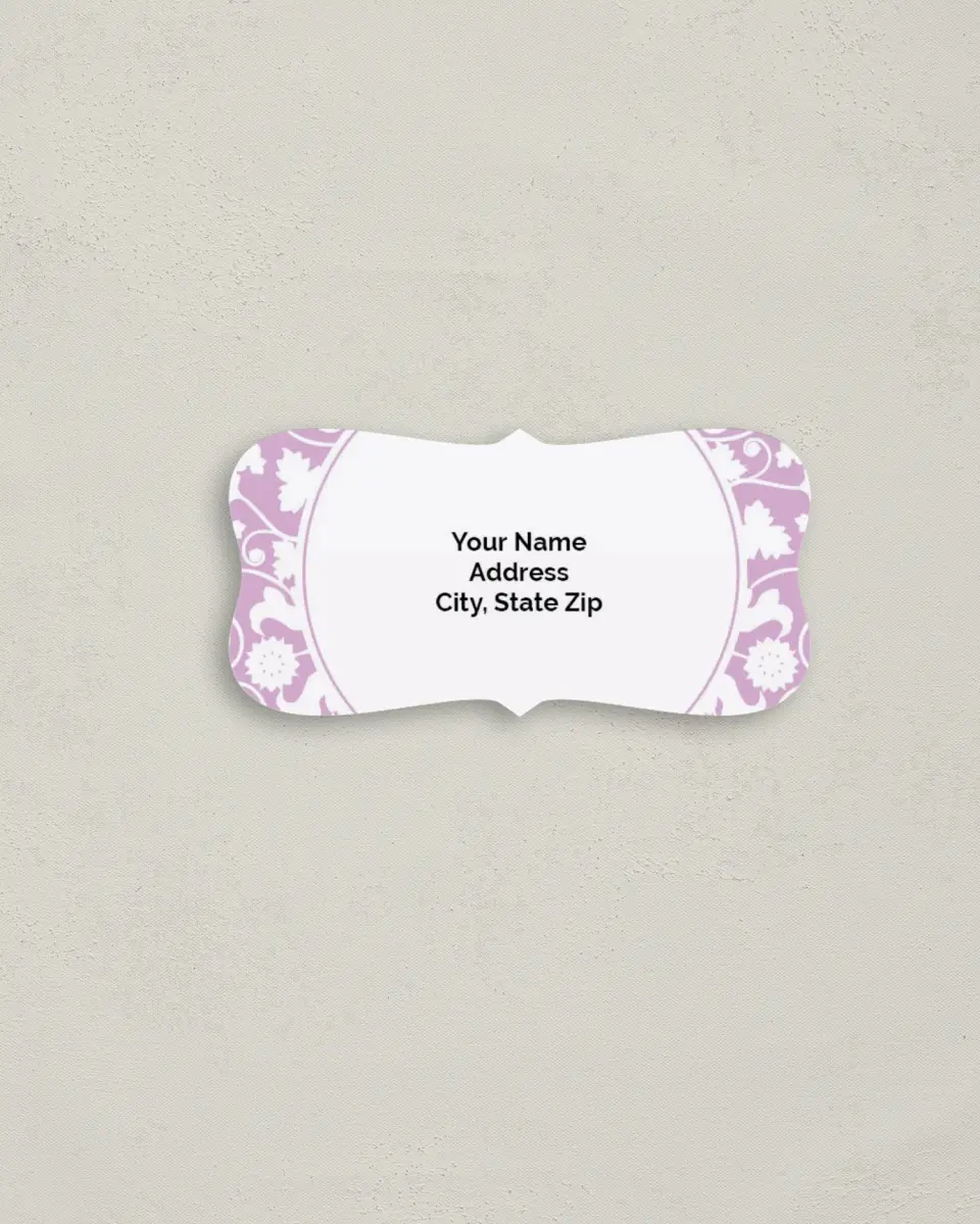 This is a 3" x 1½" Return Address Label called Beautiful and Bold printed in full color