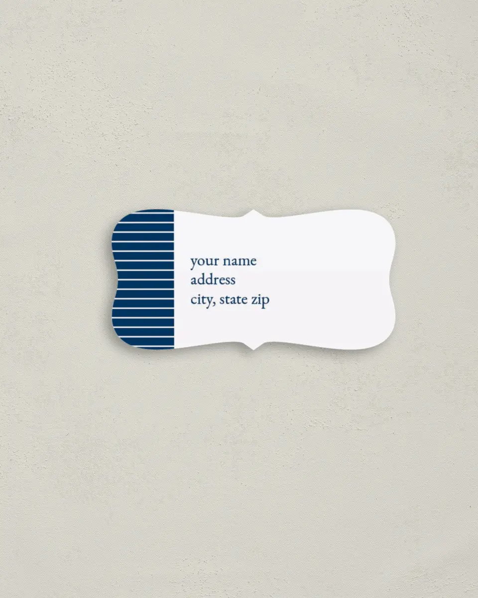 This is a 3" x 1½" Return Address Label called Harmony Cruise printed in full color